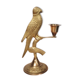 Brass bird candle holder