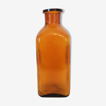 Amber apothecary bottle