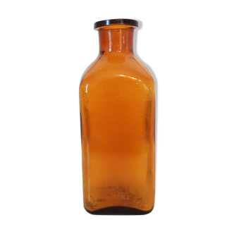 Amber apothecary bottle