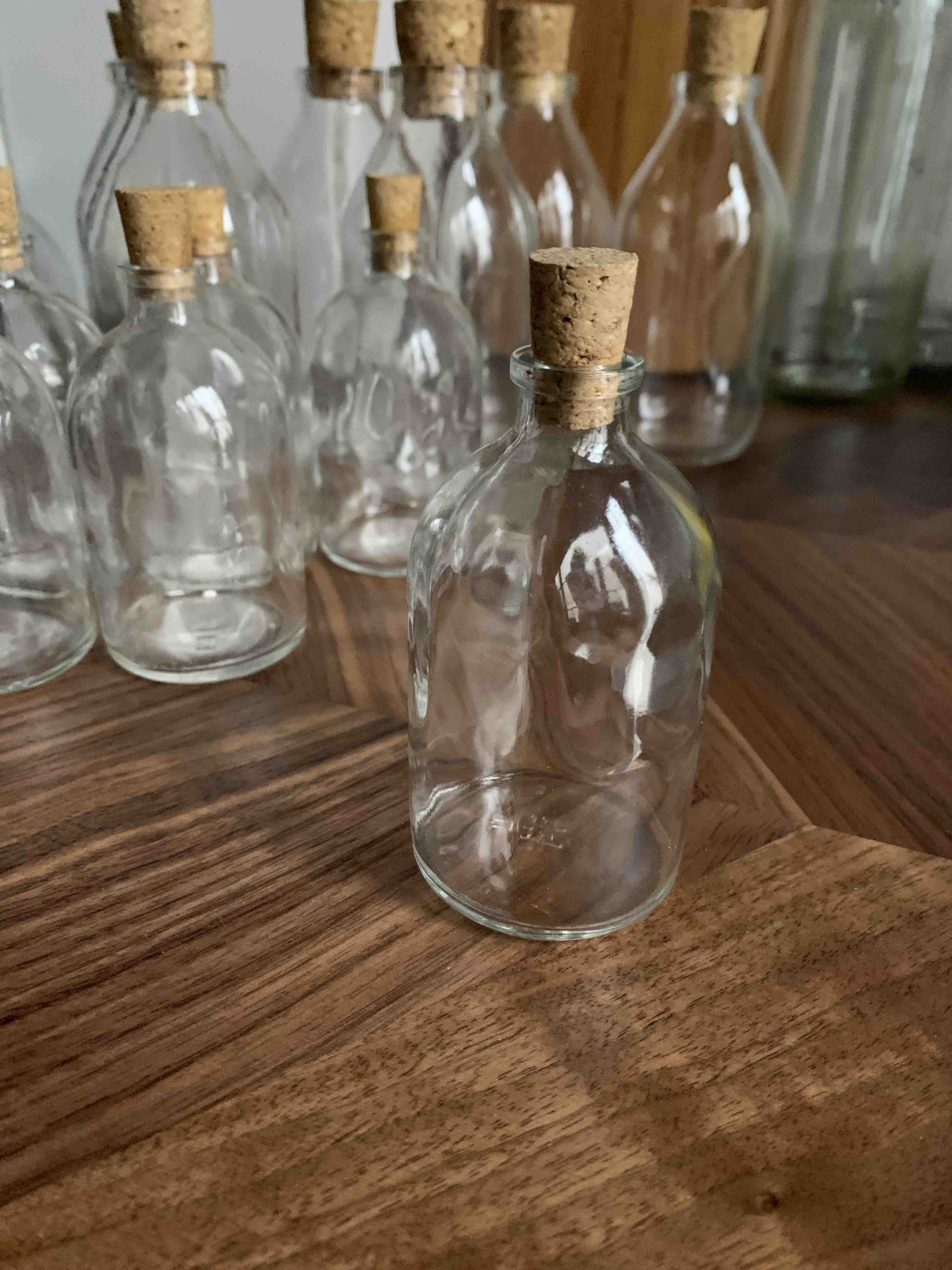 Lot of 16 glass bottles