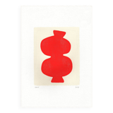 Abstract painting - Majo - Red - Signed Eawy