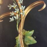 Pair of gilded metal thrush sconces