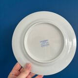 Set of 6 Guy Degrenne dessert plates, vintage blue pareo model - serv