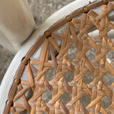 Caned bistro chair