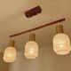 Mid Century Danish Teak Pendant  Light