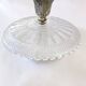Art Nouveau fruit bowl in glass and metal Art Nouveau compote dish