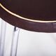Small Bauhaus Round Leather & Chrome Stool by Robert Sezák, 1940s