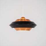 Copper & black pendant light