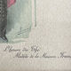 Framed fashion engraving