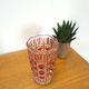 Vintage Vintage Pink Glass Vase Italy, Flower Vase