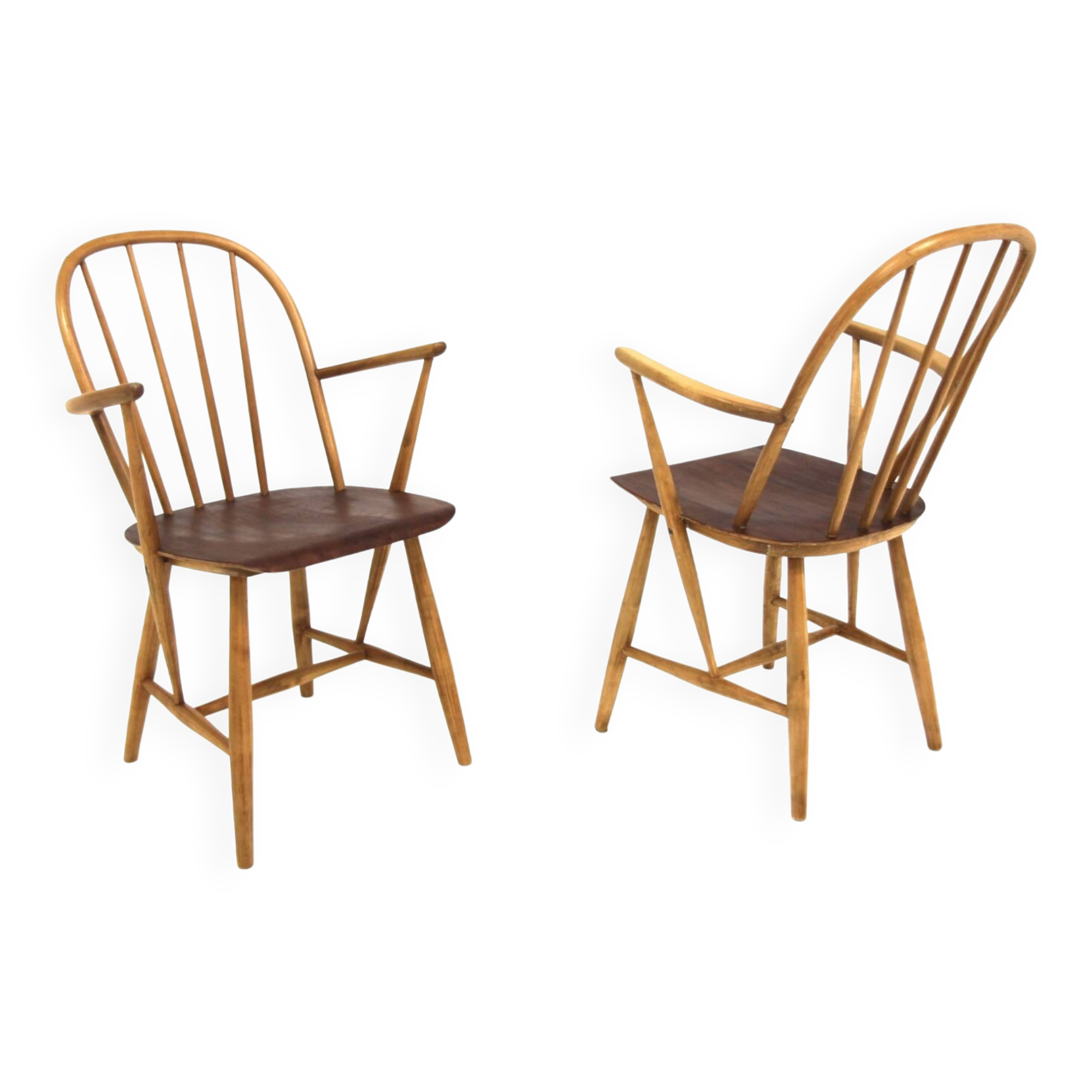 Set of 2 Scandinavian armchairs "Mod 34T", Nesto, Sweden, 1960
