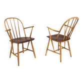 Set de 2 fauteuils scandinave "Mod 34T", Nesto, Suède, 1960