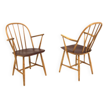 Set of 2 Scandinavian armchairs "Mod 34T", Nesto, Sweden, 1960
