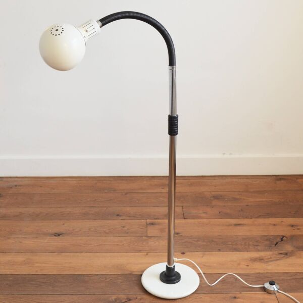 Lampe de sol / Lampadaire spot orientable 1970 vintage