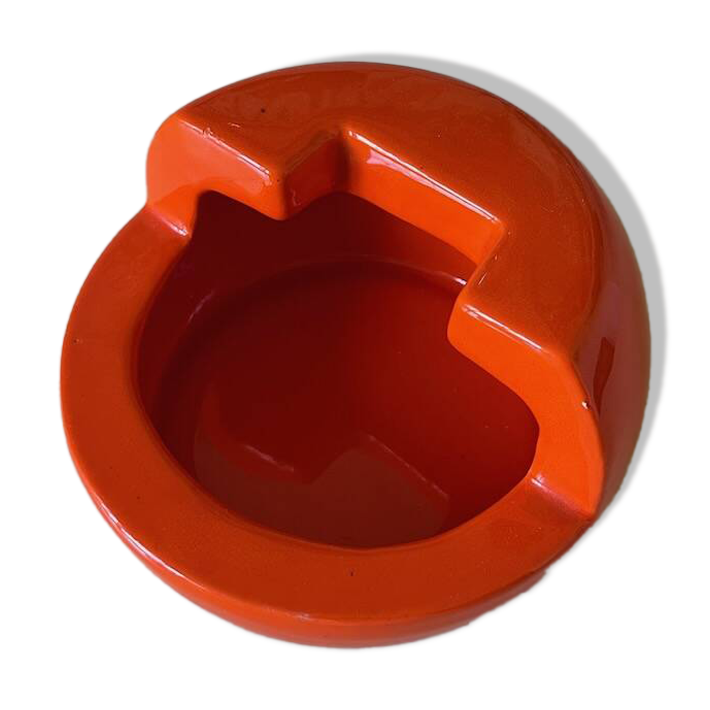 Vintage orange ashtray