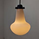 Mid Century Pendant in Milk Glass and Brass, Italy 1960's