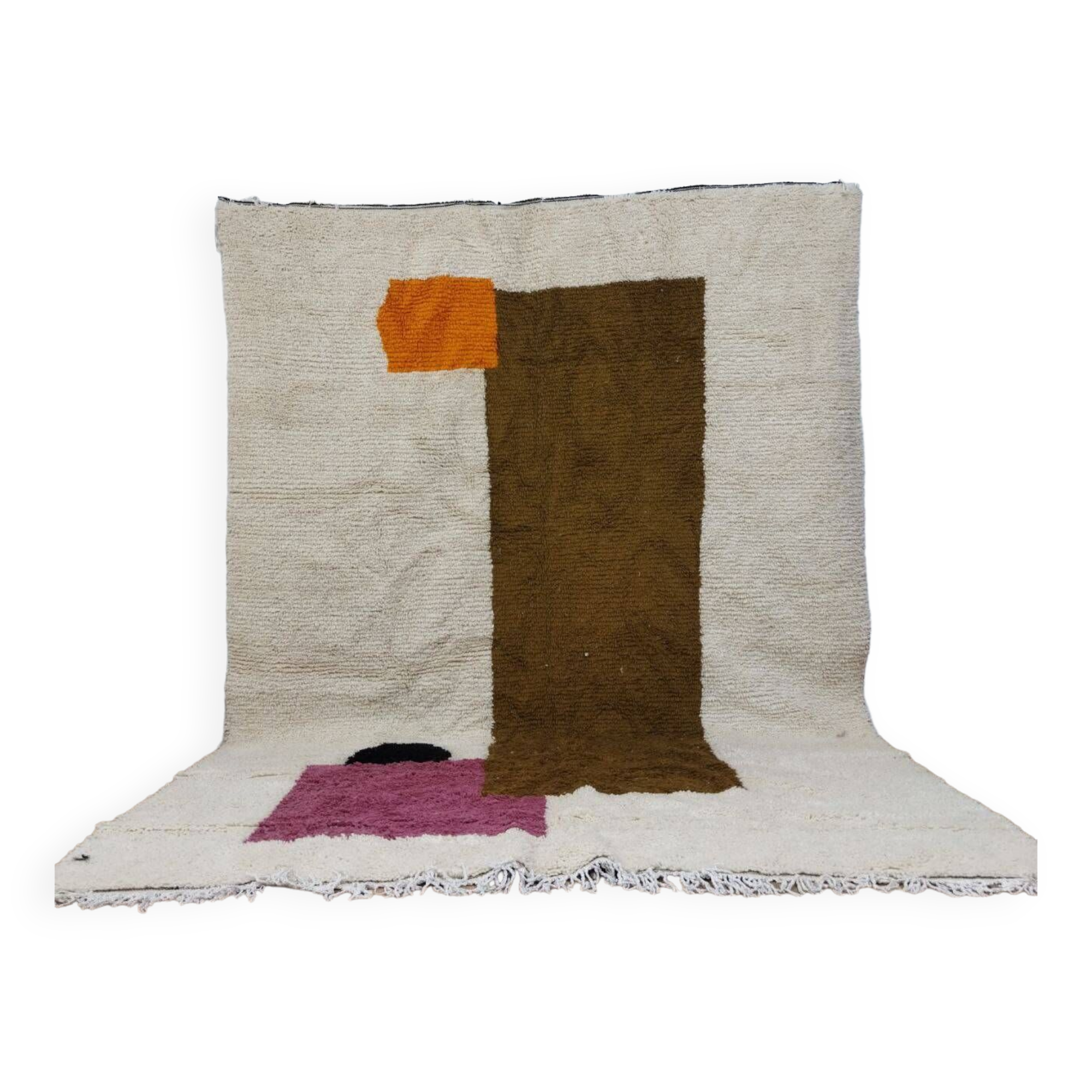 Handmade wool Berber rug 300 x 210 cm