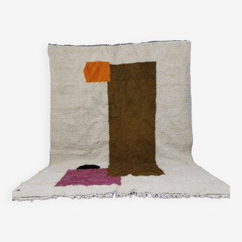 Handmade wool Berber rug 300 x 210 cm