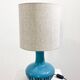 Mid-Century Blue Ceramic Table Lamp