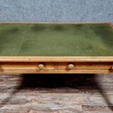 Napoleon III period center desk in light wood