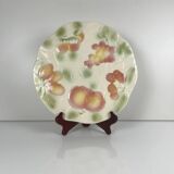 Cake or serving dish barbotine Salins, fruit pattern