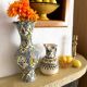 Antique hand-painted ceramic vase