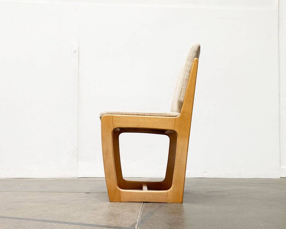 Set of German sled chairs from the mid-century, 1960s.