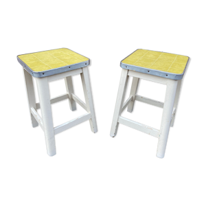 Paire de tabourets vintage