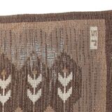 Scandinavian rug signed JS, 191cm x 138cm