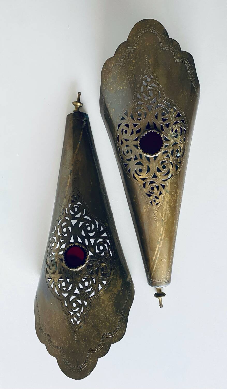 Pair of oriental wall lanterns