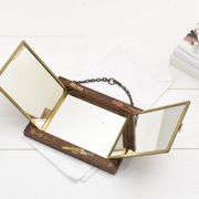 Antique Triptych Wall Mirror – Vintage 1940s Folding Dressing Table Mirror
