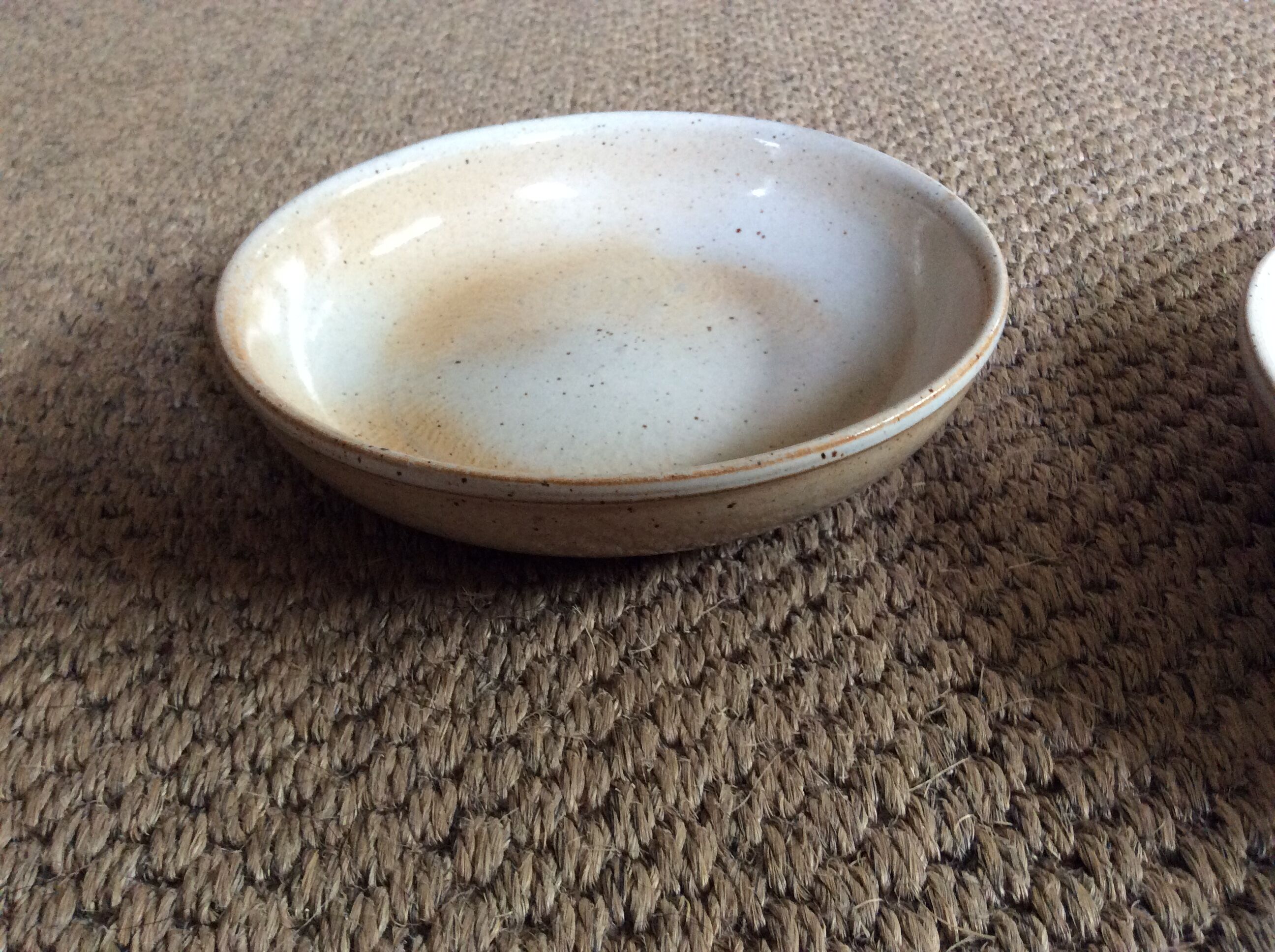 Series of 7 hollow sandstone plates