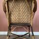 Fauteuil en rotin vintage