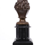 Bronze bust jacob van campen, 1595 - 1675, sculptor jacques elion 1842-1893