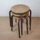 Lot three workshop stools 50s