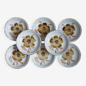 8 soup plates Gien Izalco