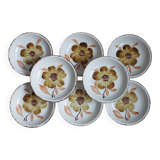 8 assiettes creuses Gien Izalco