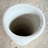 Large White Tadelakt Pot H88xL32