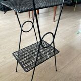 Table d’appoint en fer forgé vintage