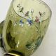 Art Nouveau, two enameled glass and gold cups early 20th century