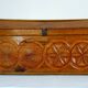 Old carved pine chest, Hautes Alpes folk art