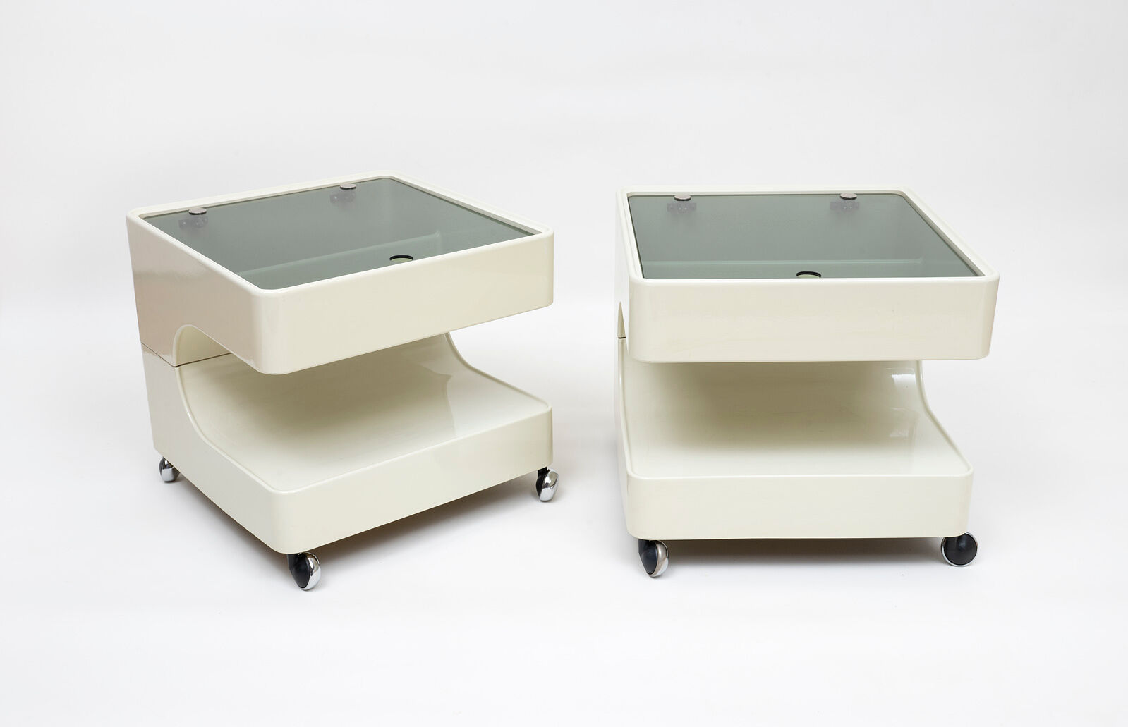 Space age night stands / side tables by Opal, Germany 1970
