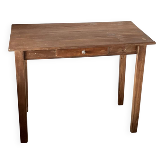 Rectangular wooden desk table