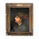 HST painting "Portrait of a young woman with a red bow" 19th century for restoration