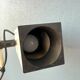 Vintage Philips beige downrod ceiling lamp