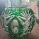 Vase boule cristal taillé