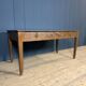 Old decorated wooden kitchen table
