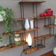 Industrial shelf wood and metal
