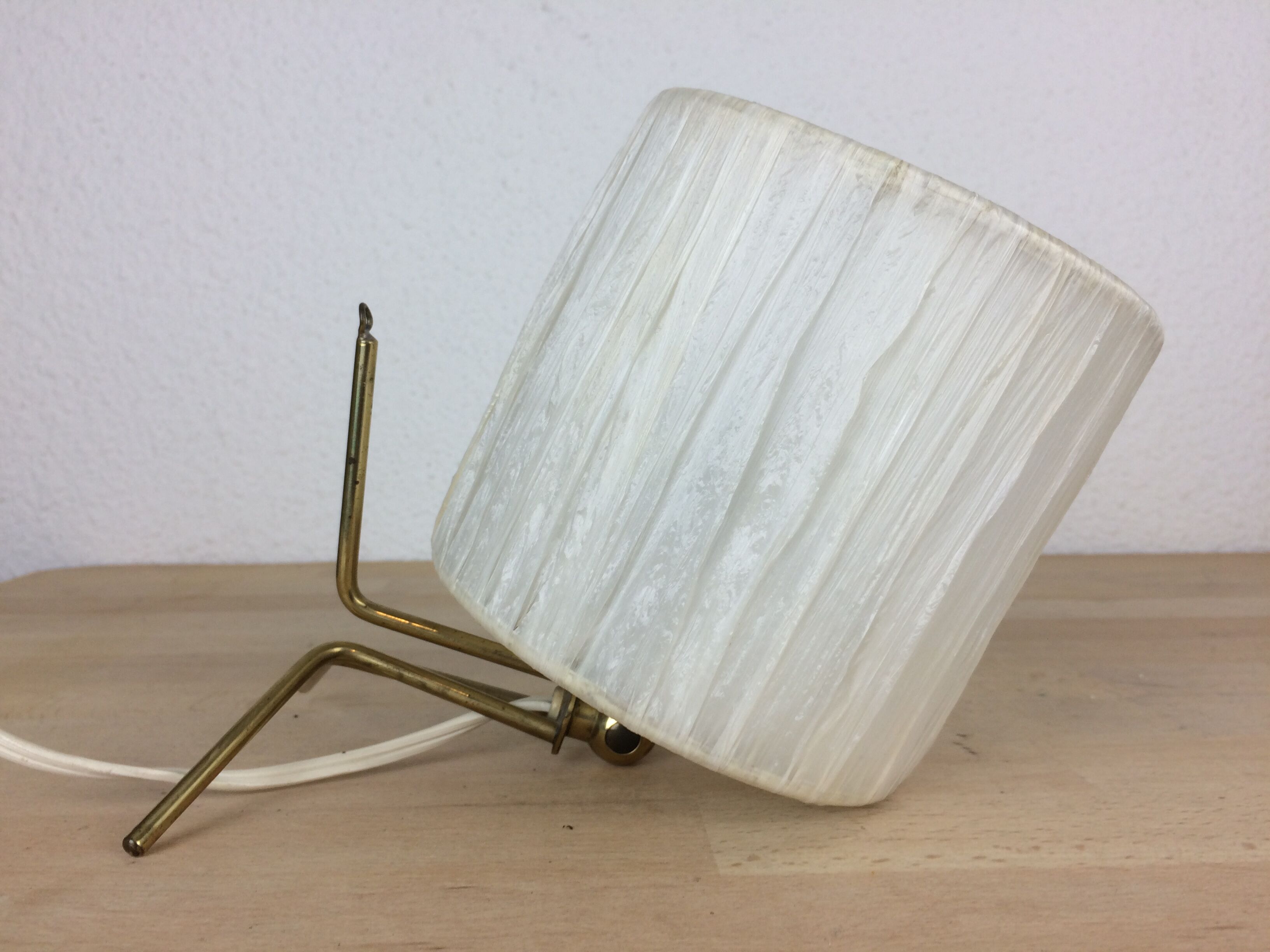 Brass tripod wall lamp 50s