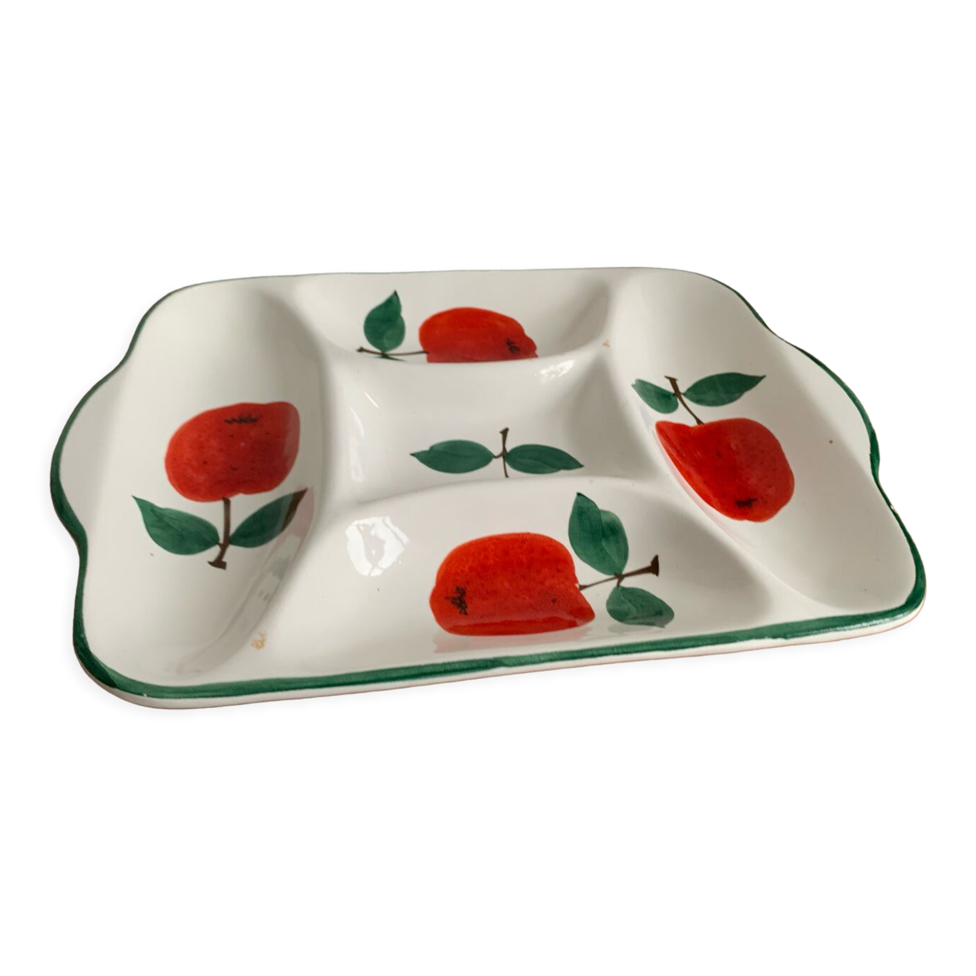 Italian earthenware top, hand painted 1963